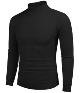 COOFANDY Suéter con Cuello Alto y Corte Ajustado para Hombre, suéteres térmicos de Punto básicos Informales